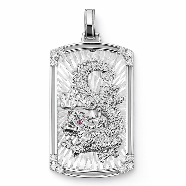 Platinum 0.31 CTW Diamond Dragon Pendant