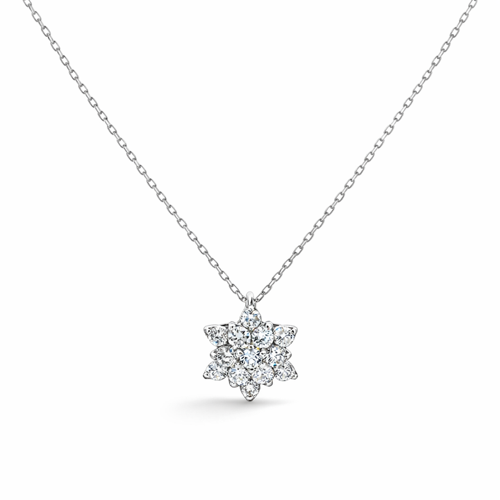 Collar con estrella de diamantes 1.49g 0.3ctw