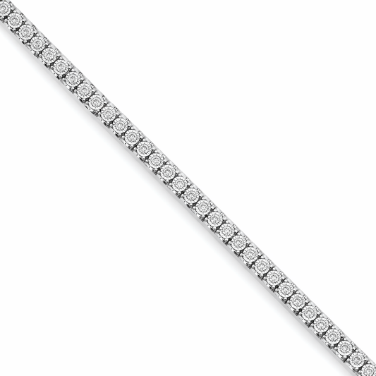 10k White Gold Tennis Bracelet Bracelet - Fine Jewelry | Bust Down & Co