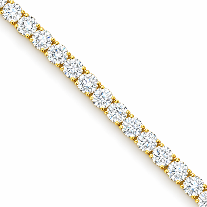 YG 14k 15.64ct Pulsera tenis Largo 7"