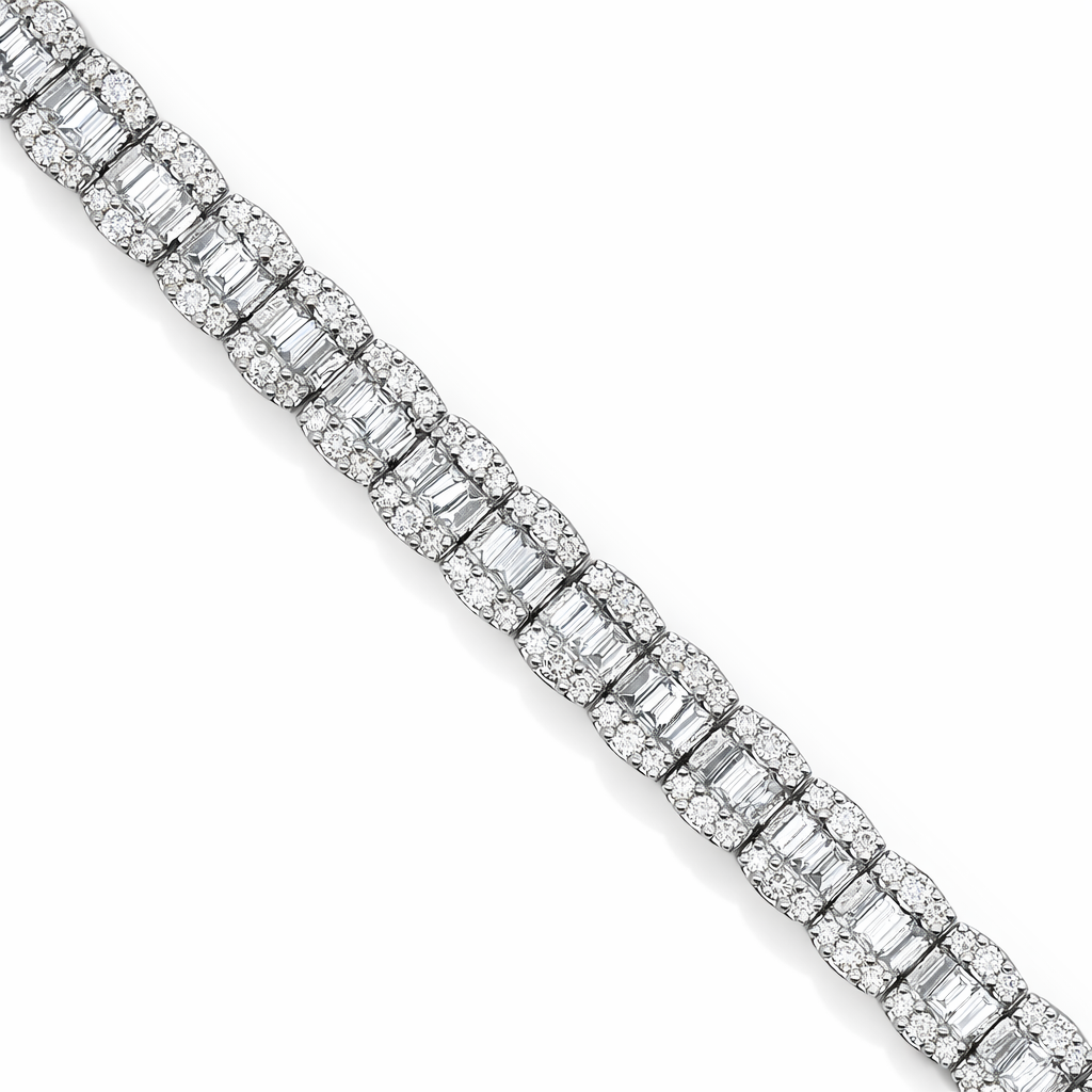 10k White Gold Tennis Bracelet - Fine Jewelry | Bust Down & Co