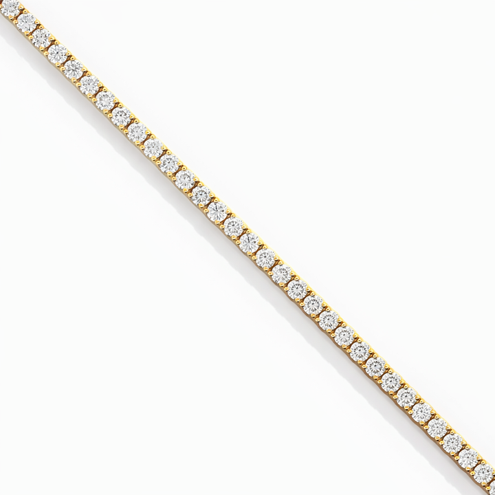 Pulsera de tenis de diamante YG 14k 3.15ctw 5.8g 2.10mm LAB/CVD Longitud 7