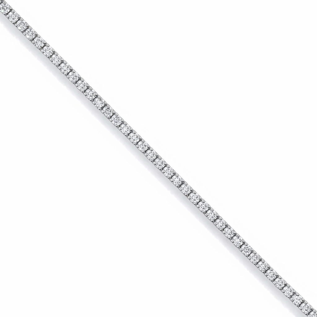 14k White Gold Lab Diamond Tennis Bracelet - Fine Jewelry | Bust Down & Co