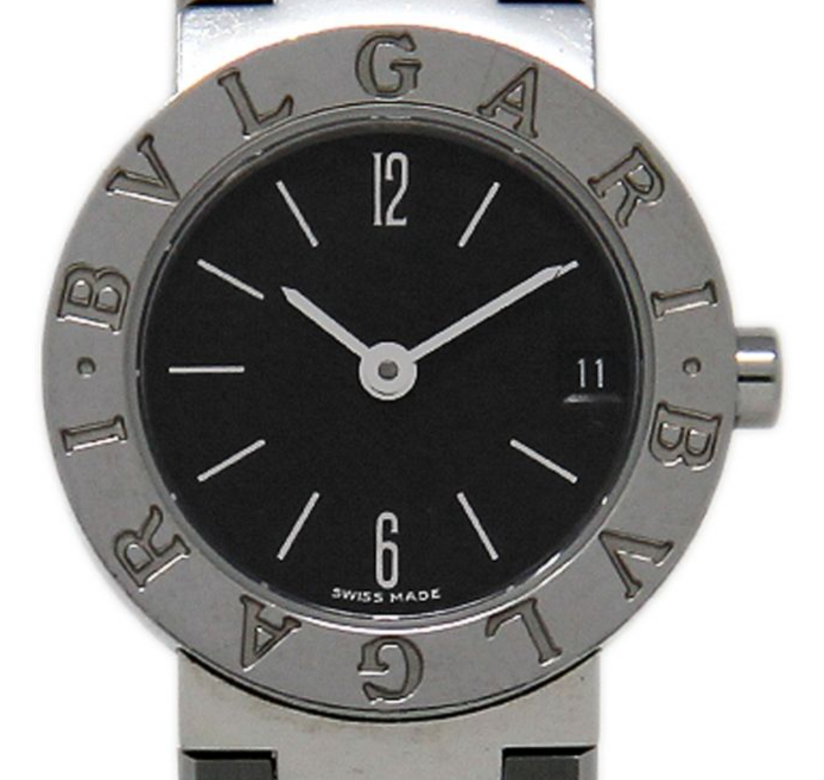 Bvlgari Bvlgari Black Dial on Stainless Steel Bracelet Ref. BB23SS