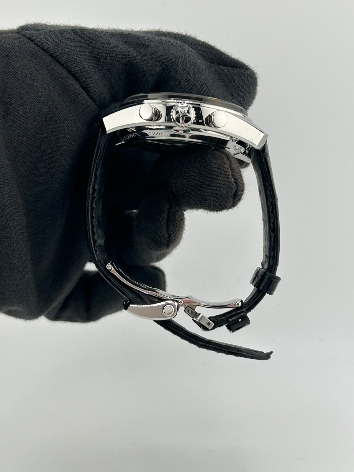 Zenith El Primero Chronomaster Black Dial on Black Leather Band Ref. 03.2080.4061/21.C496 Manuals Only and Box — view 6