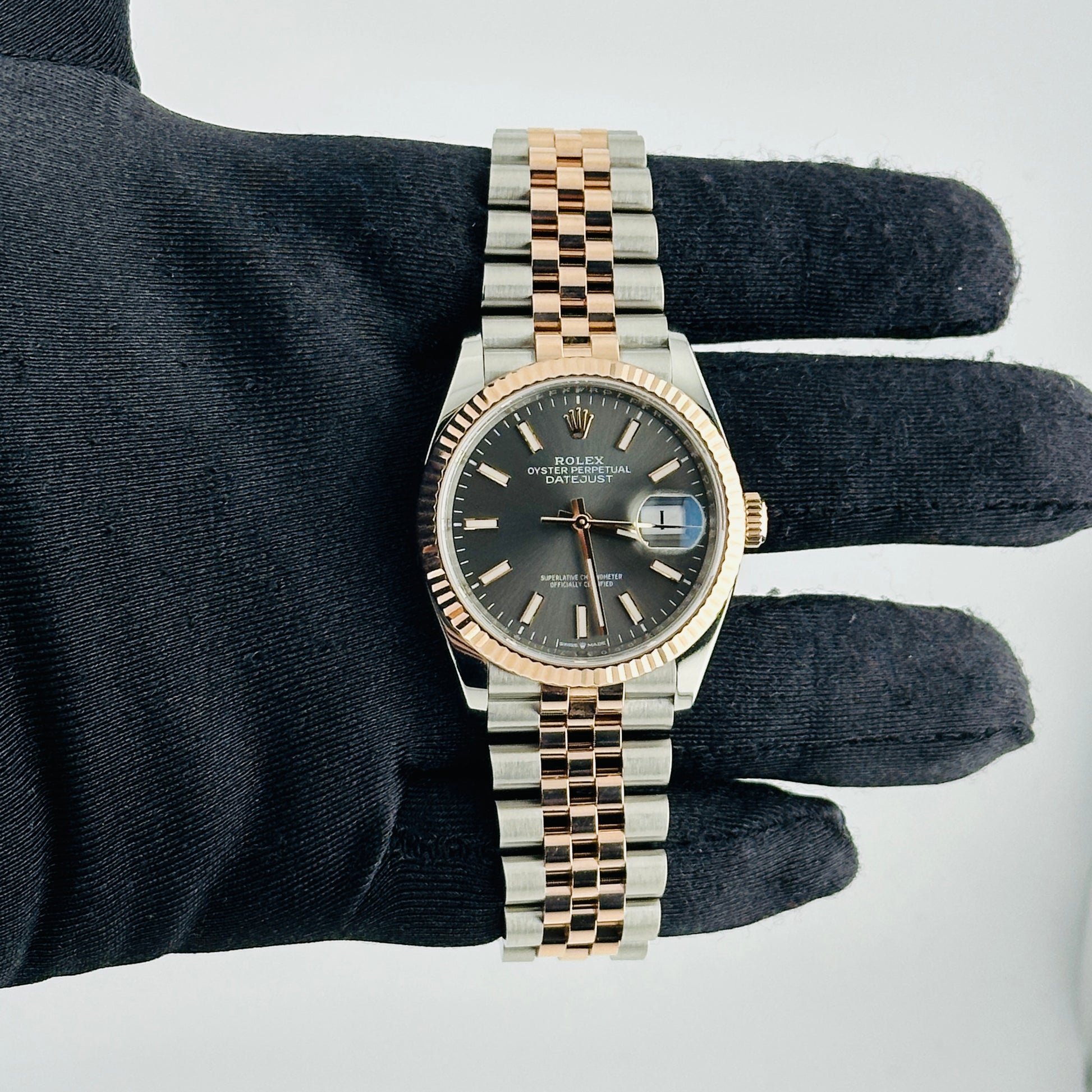 Rolex Datejust Dark Rhodium Index Dial on Jubilee Ref. 126231 Card 2020 — view 2