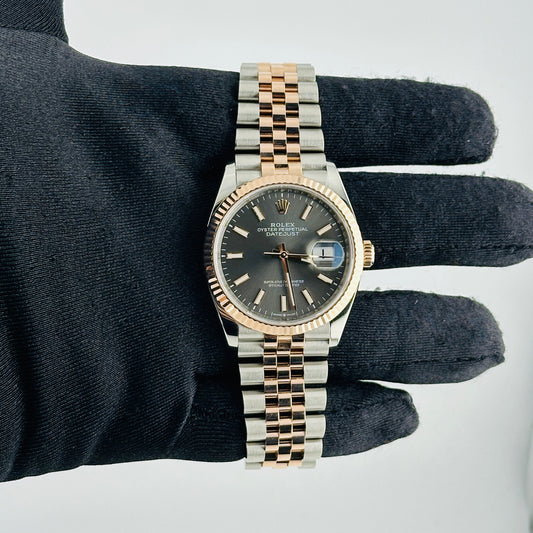 Rolex Datejust Dark Rhodium Index Dial on Jubilee Ref. 126231 Card 2020 — view 2