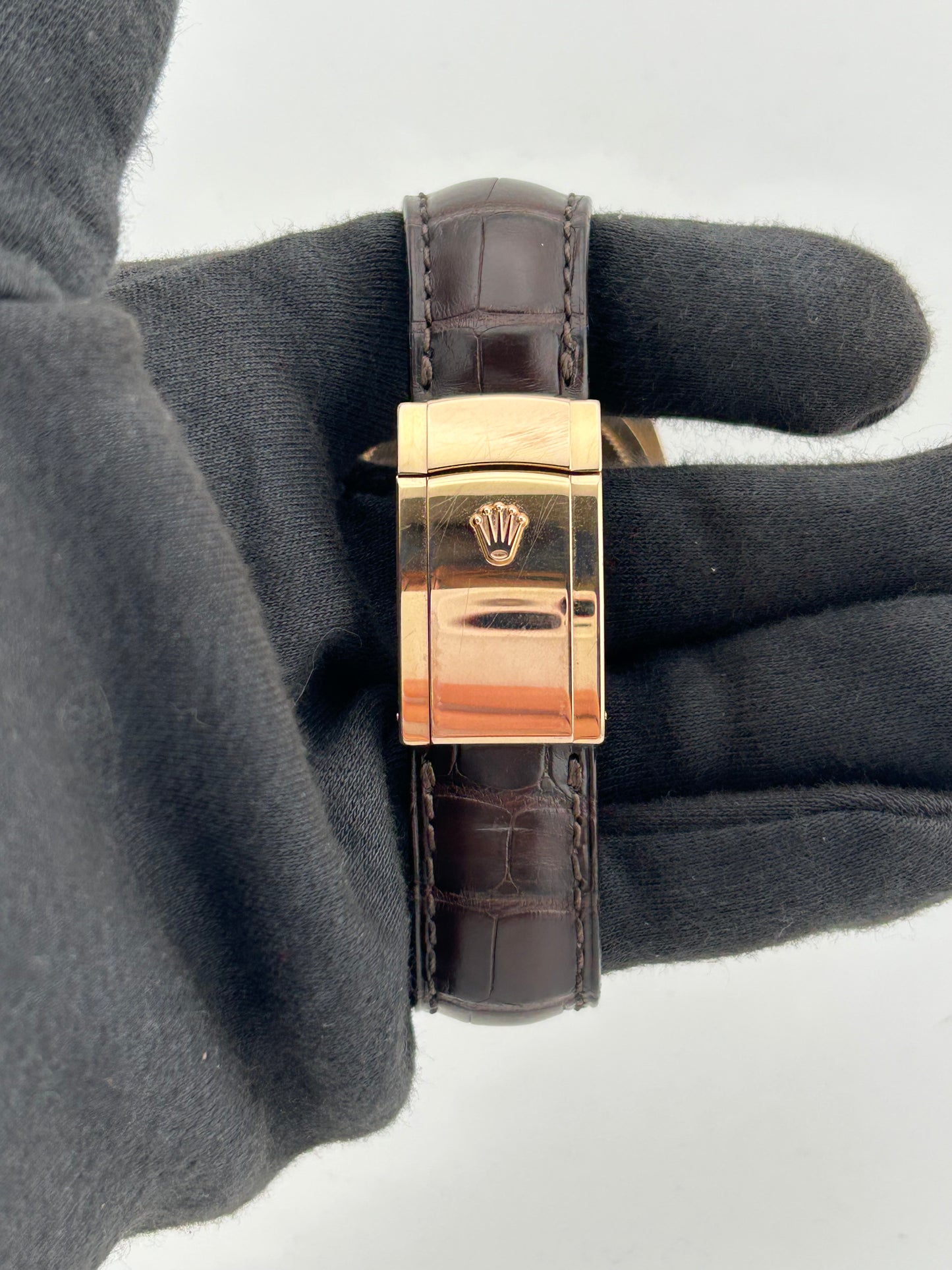 Rolex Sky-Dweller Chocolate Arabic Numerals Dial on Brown Alligator Leather Strap Ref. 326135 Card 2017 — view 4