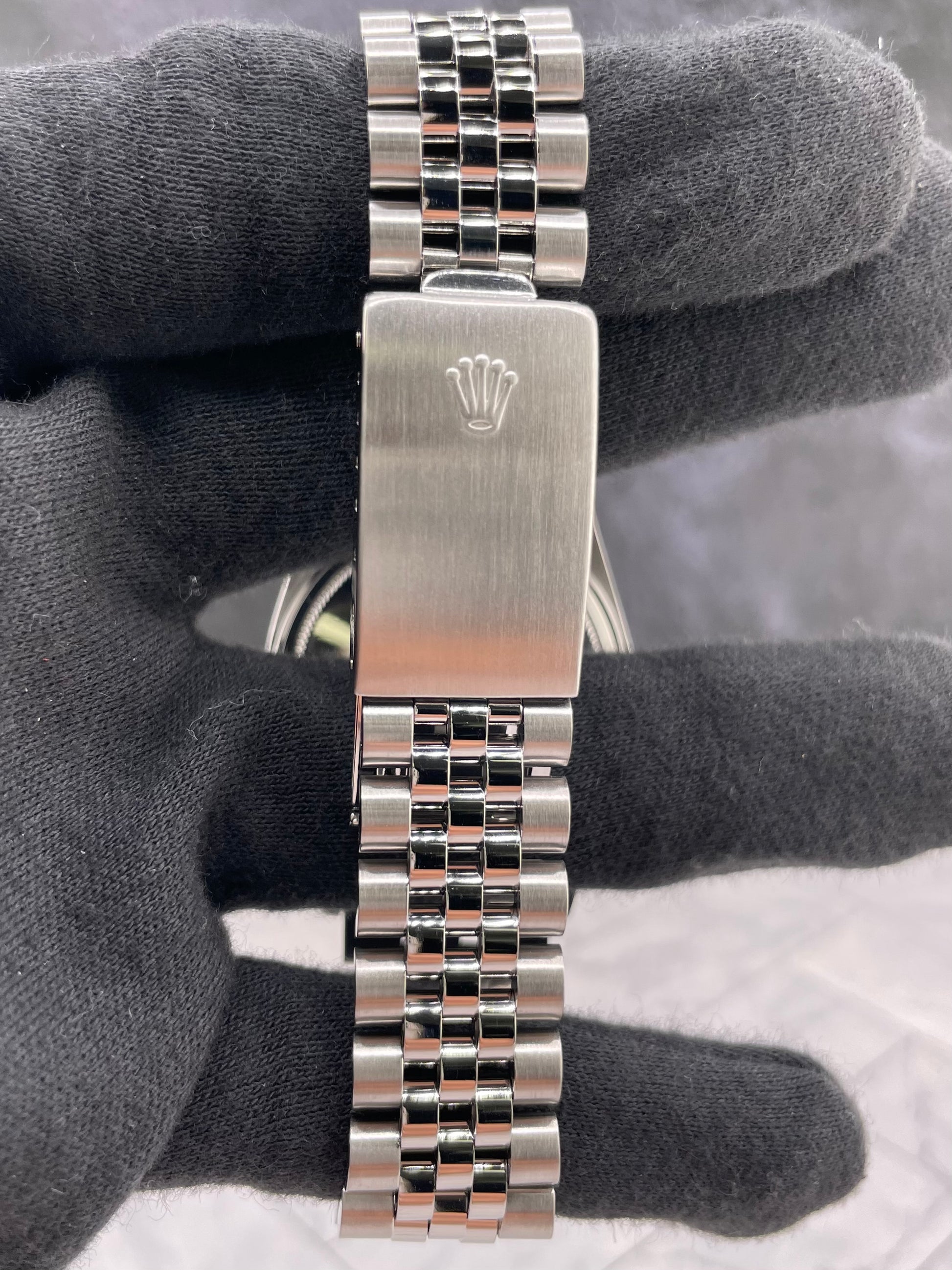 Rolex Datejust Silver Stick Dial on D Link Jubilee Ref. 1603 1979 — view 4