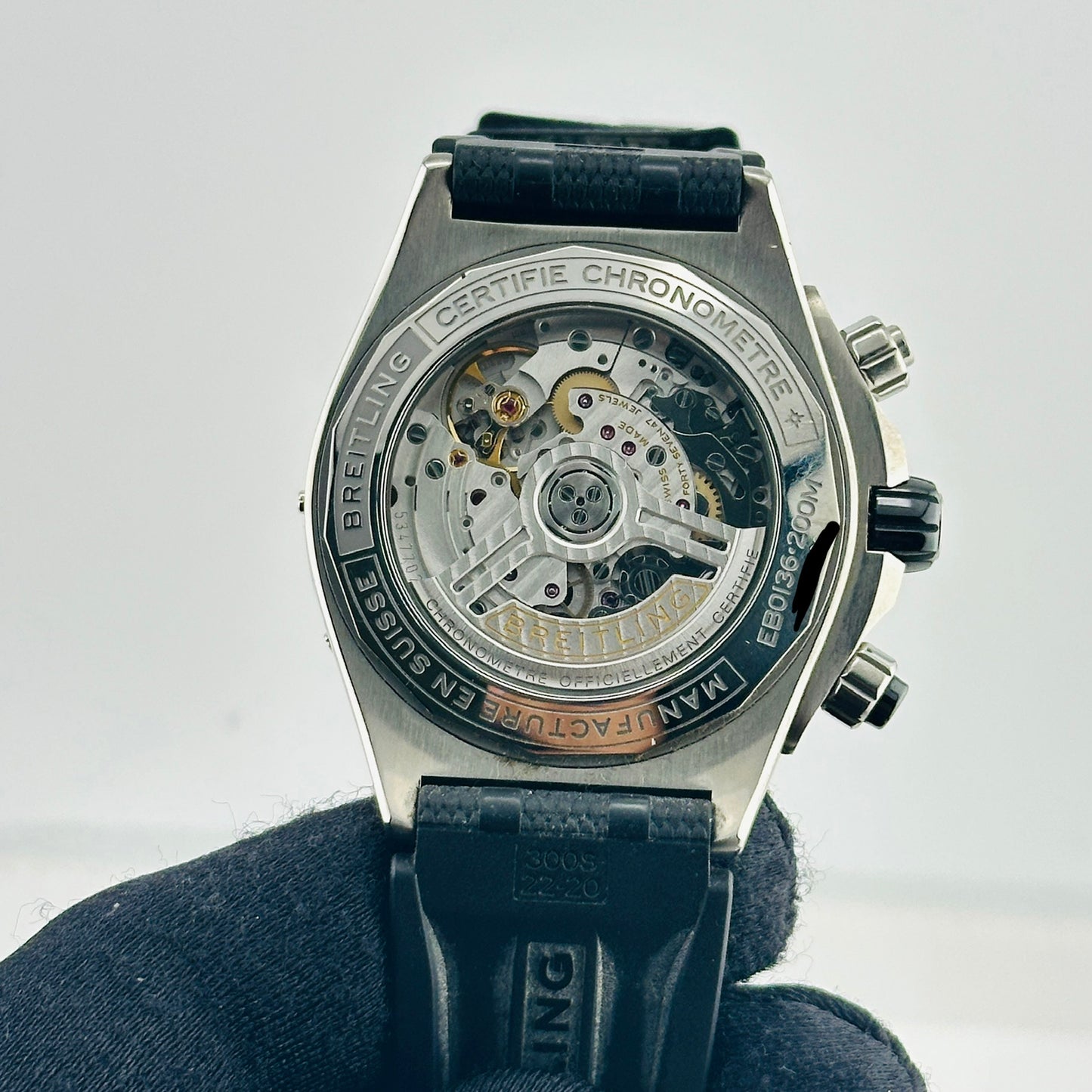 Breitling Super Chronomat B01 Anthracite Dial on Rubber Strap Ref. EB0136251M1S1 Card 2025 — view 4