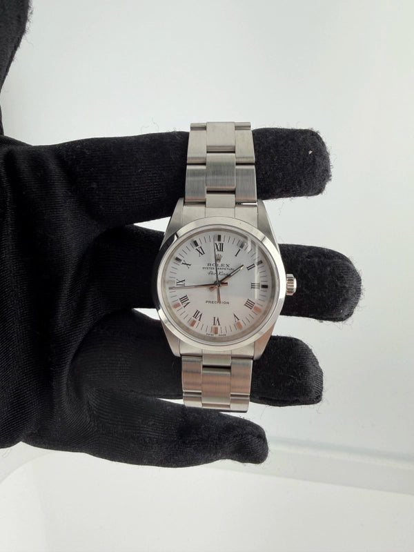 Rolex Air-King White Roman Dial on Oyster Ref 14000