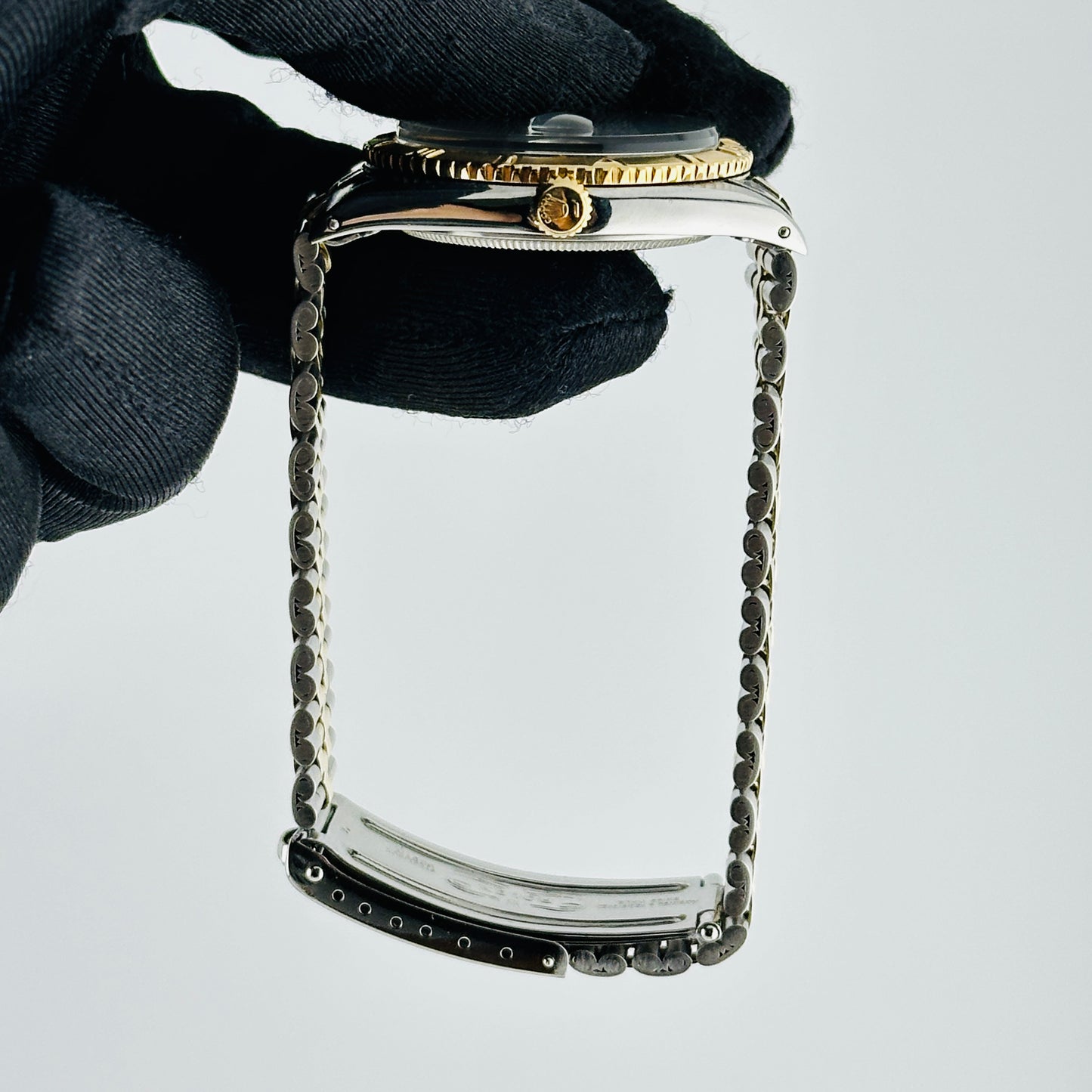 Rolex Datejust Turnograph Champagne Stick / Has Spots Dial on Folded Jubilee Bracelet Ref. 1625 1966 — view 7