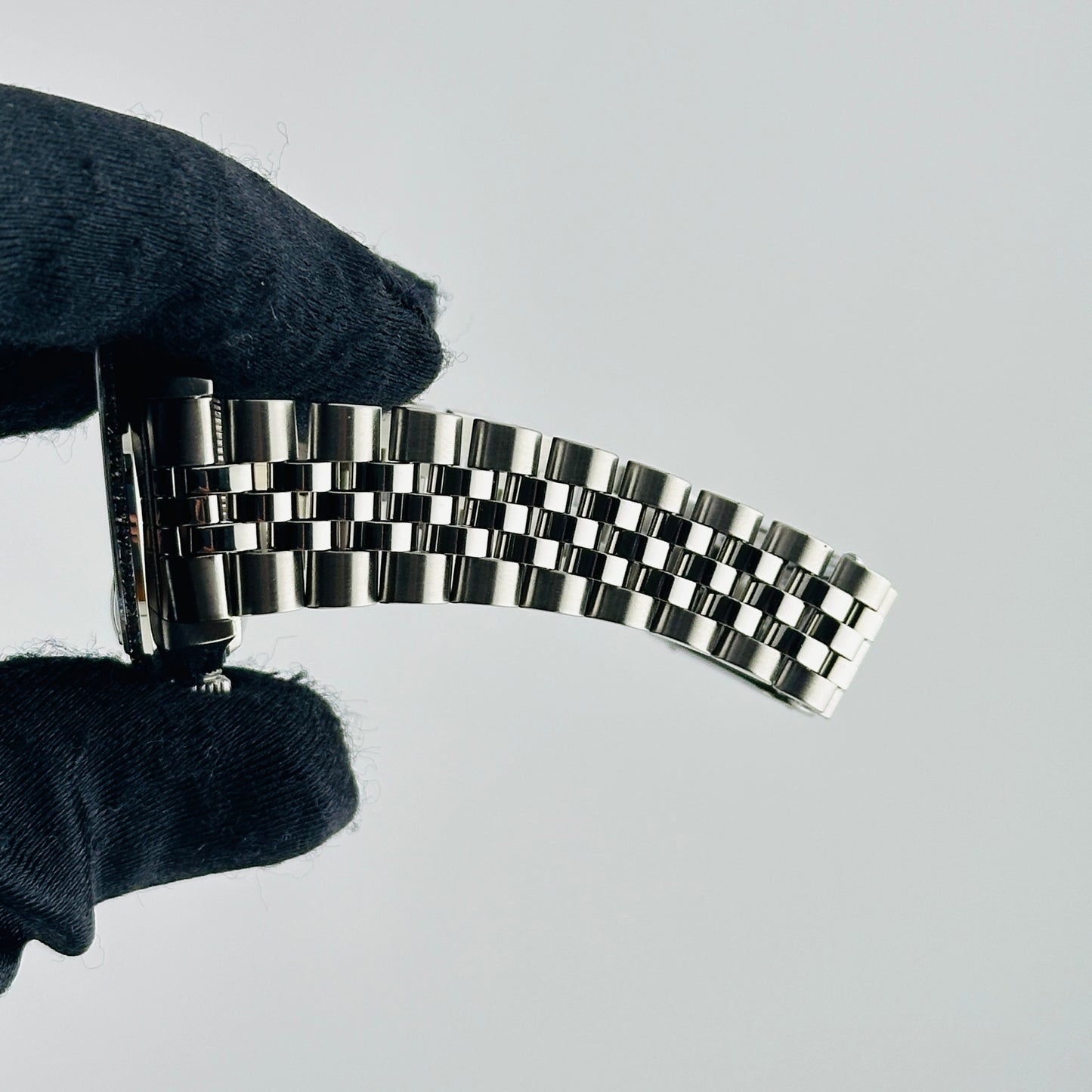 Rolex Datejust Am Pink Mop Diamond Dial on D Link Jubilee Bracelet Ref. 68240 1999 — view 4