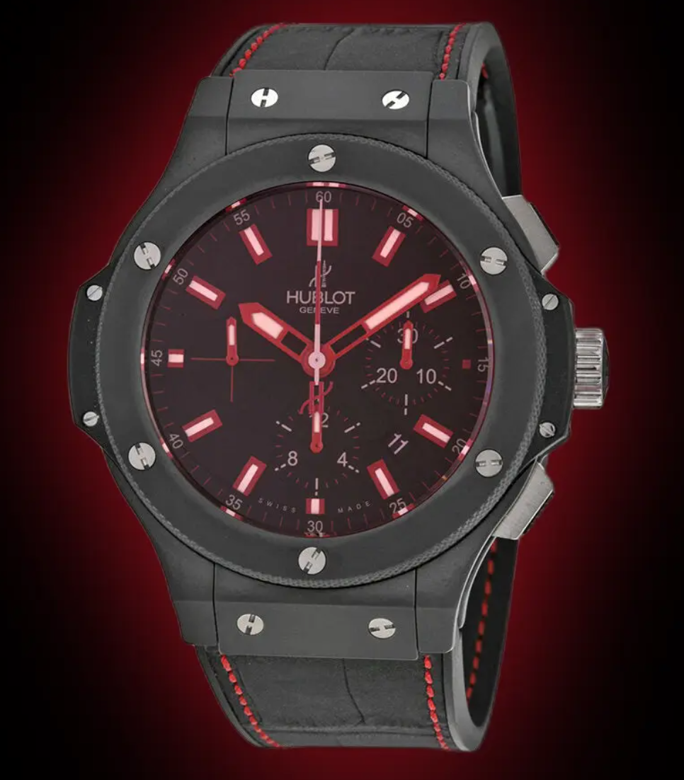 Hublot Big Bang Black Dial on Leather Strap Ref. 301.CI.1123.GR with Box