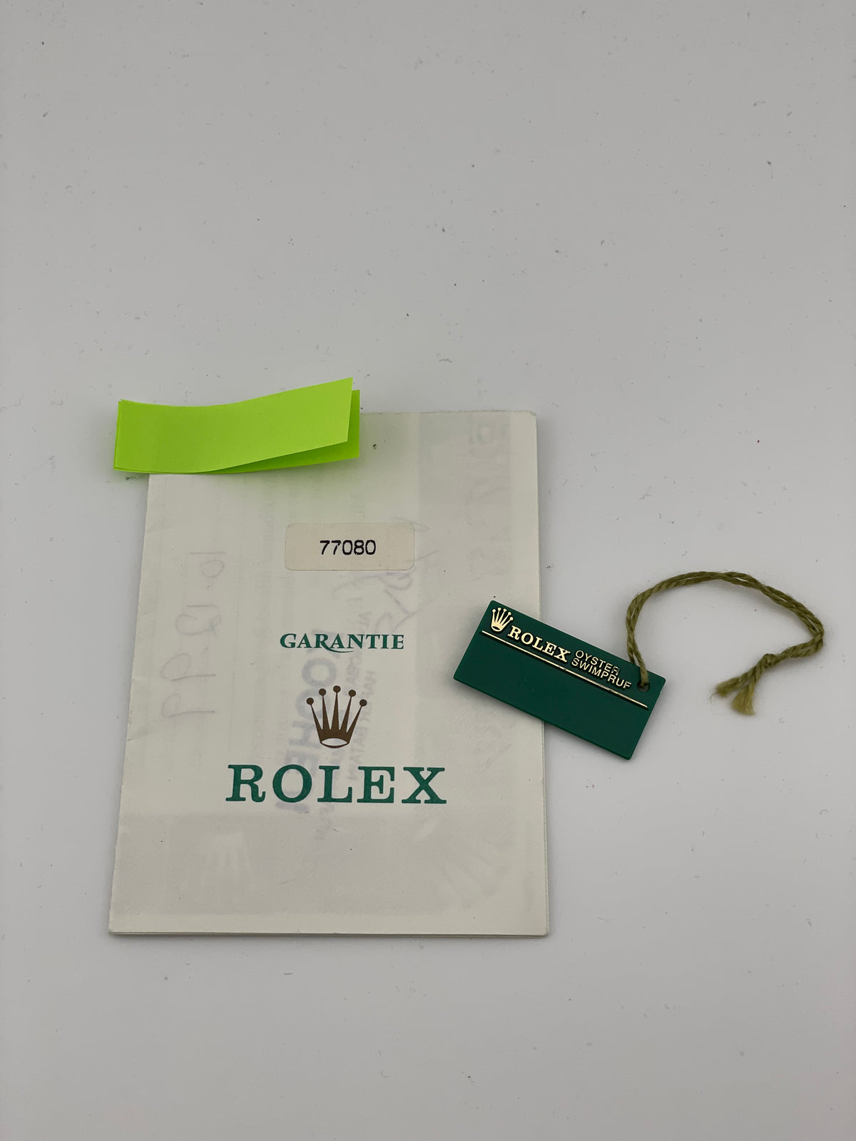 Rolex Oyster Perpetual Blue Dial on Oyster Bracelet Ref. 77080 Papers 1999 — view 7