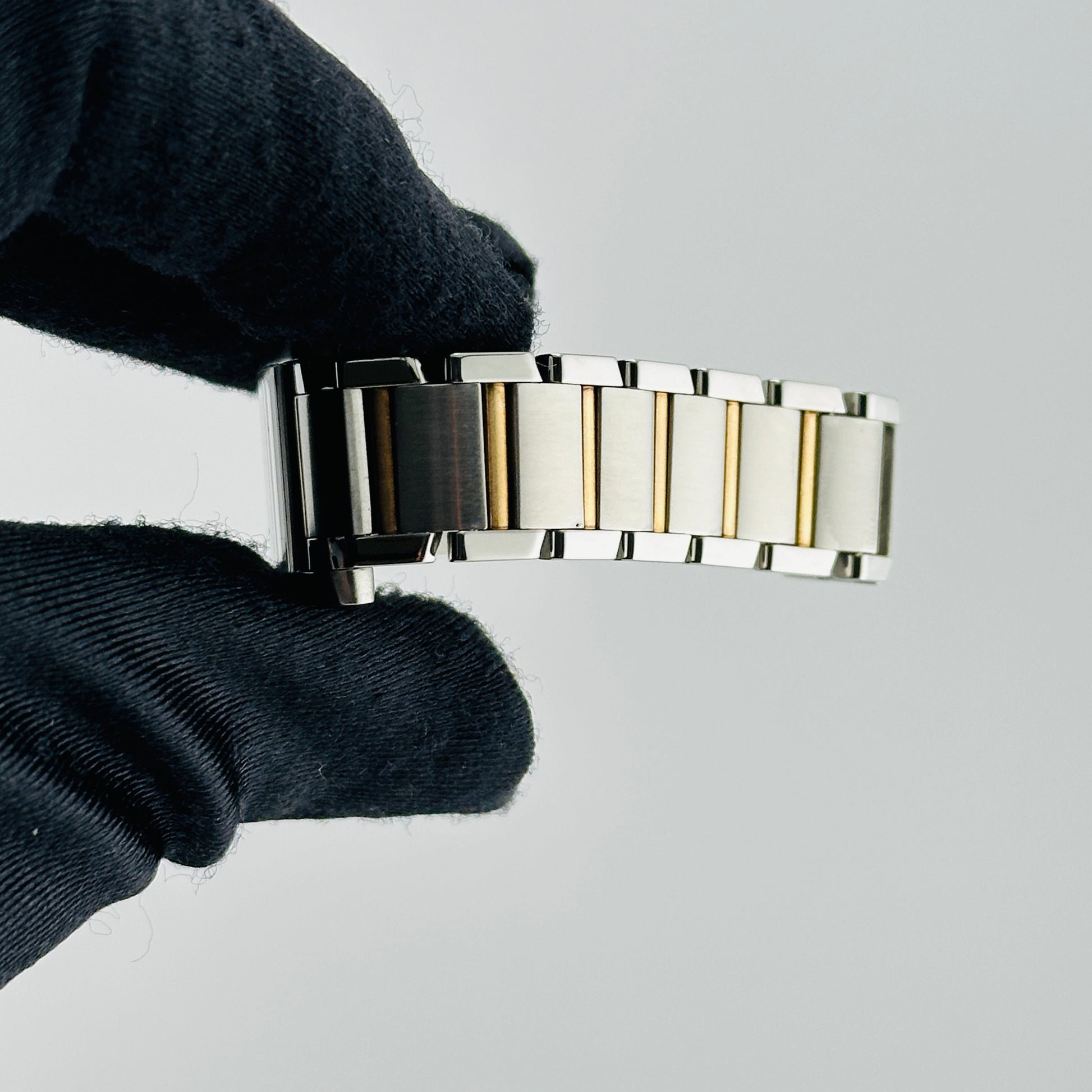 Cartier Tank Francaise White Roman Dial on 2 Tone Bracelet Ref. 2384/W51007Q4 — view 5