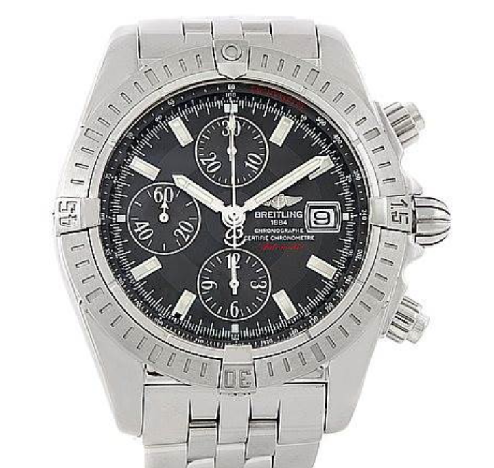 Breitling Chronomat Evolution Grey Dial on Stainless Steel Bracelet Ref. A13356 / A156M12PA Papers 2009