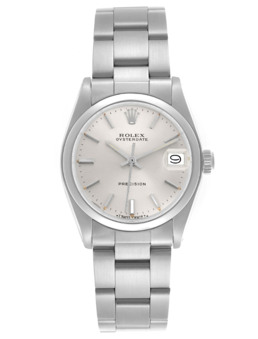 Rolex Oyster Date Silver Dial on Oyster Ref. 6466