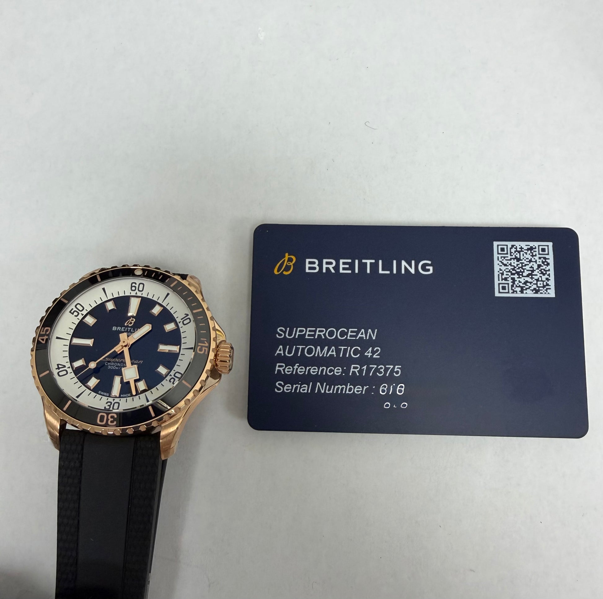 Breitling Superocean Automatic Black Dial on Rubber Strap Ref. R17375211B1S1 Card 2026 — view 6