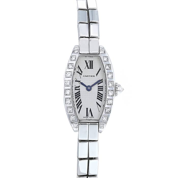 Cartier Tonneau Silver Roman Dial on Wg Ref. 2545