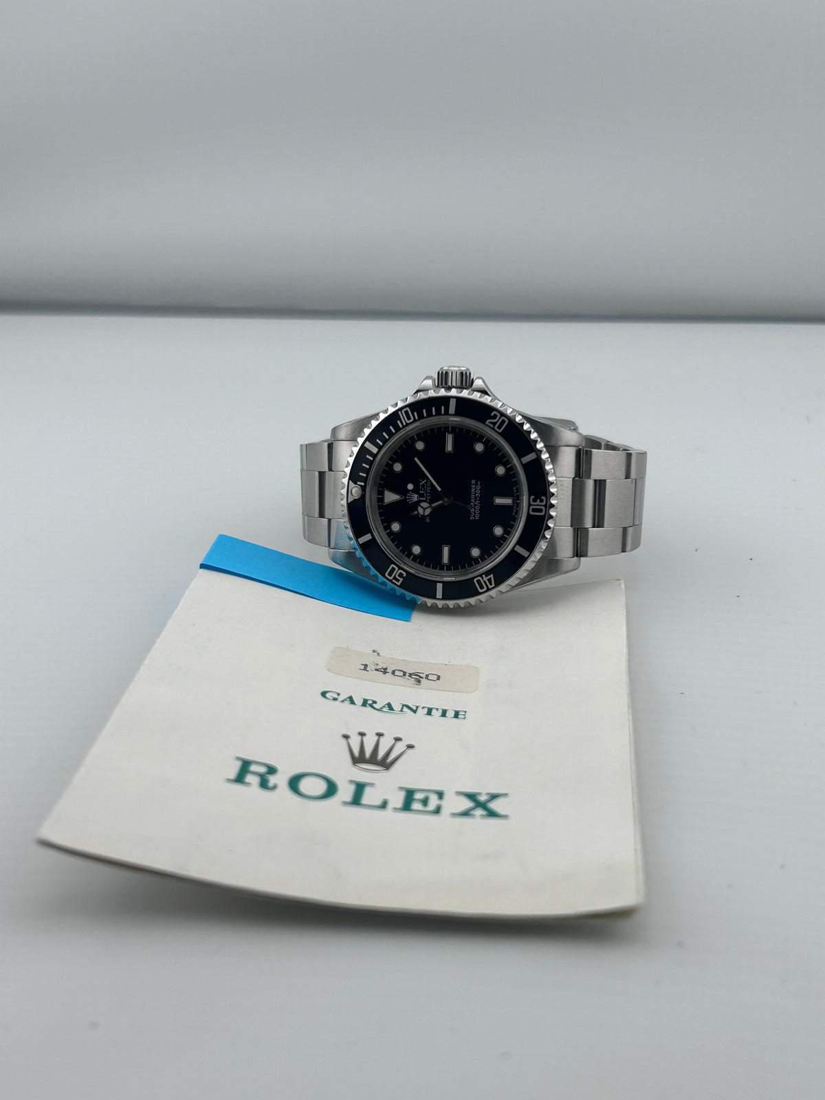 Rolex Submariner No Date Black Dial on Oyster Ref. 14060 Card — view 6