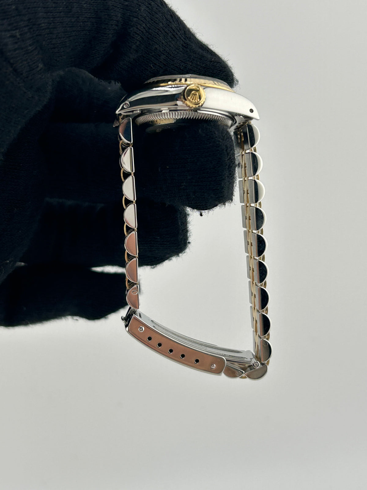 Rolex Datejust Lady Champagne Stick Dial on 2 Tone Jubilee D Link Bracelet Ref. 69173 1987 — view 6