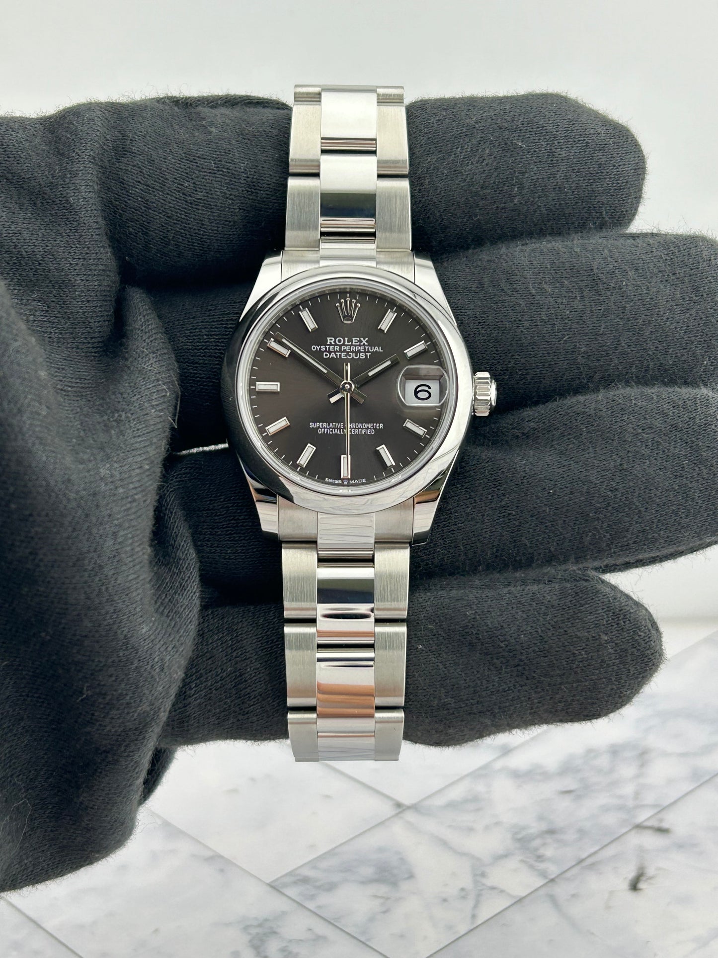 Rolex Datejust 31 Dark Grey Index Dial on Oyster Bracelet Ref. 278240 Card 2026 — view 2