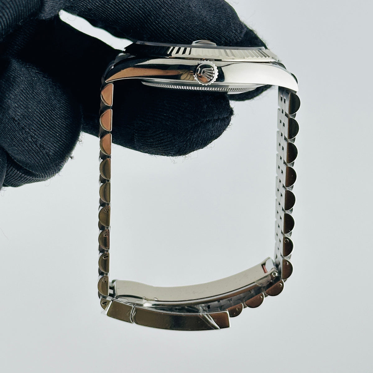 Rolex Datejust Dark Rhodium Diamond Dial on D Link Jubilee Bracelet Ref. 126334 Card 2024 — view 5