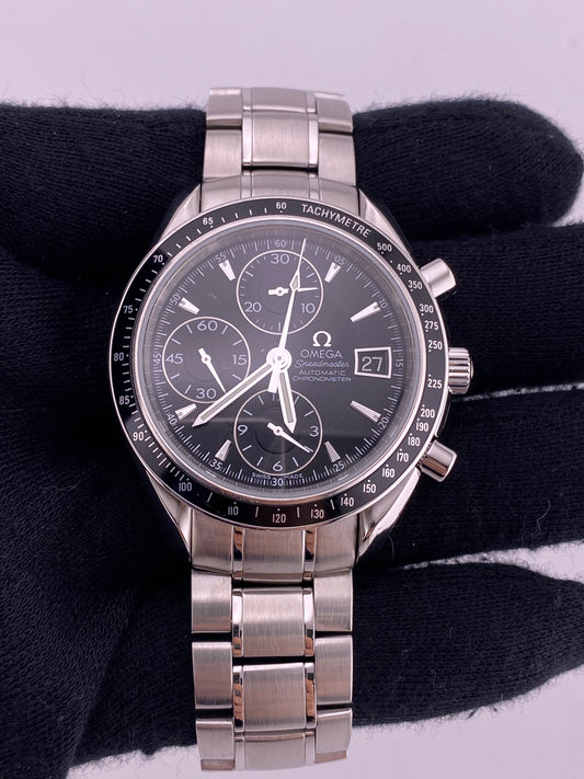 Omega Speedmaster Date Black Dial on Stainless Steel Ref. 3210.51 — view 2