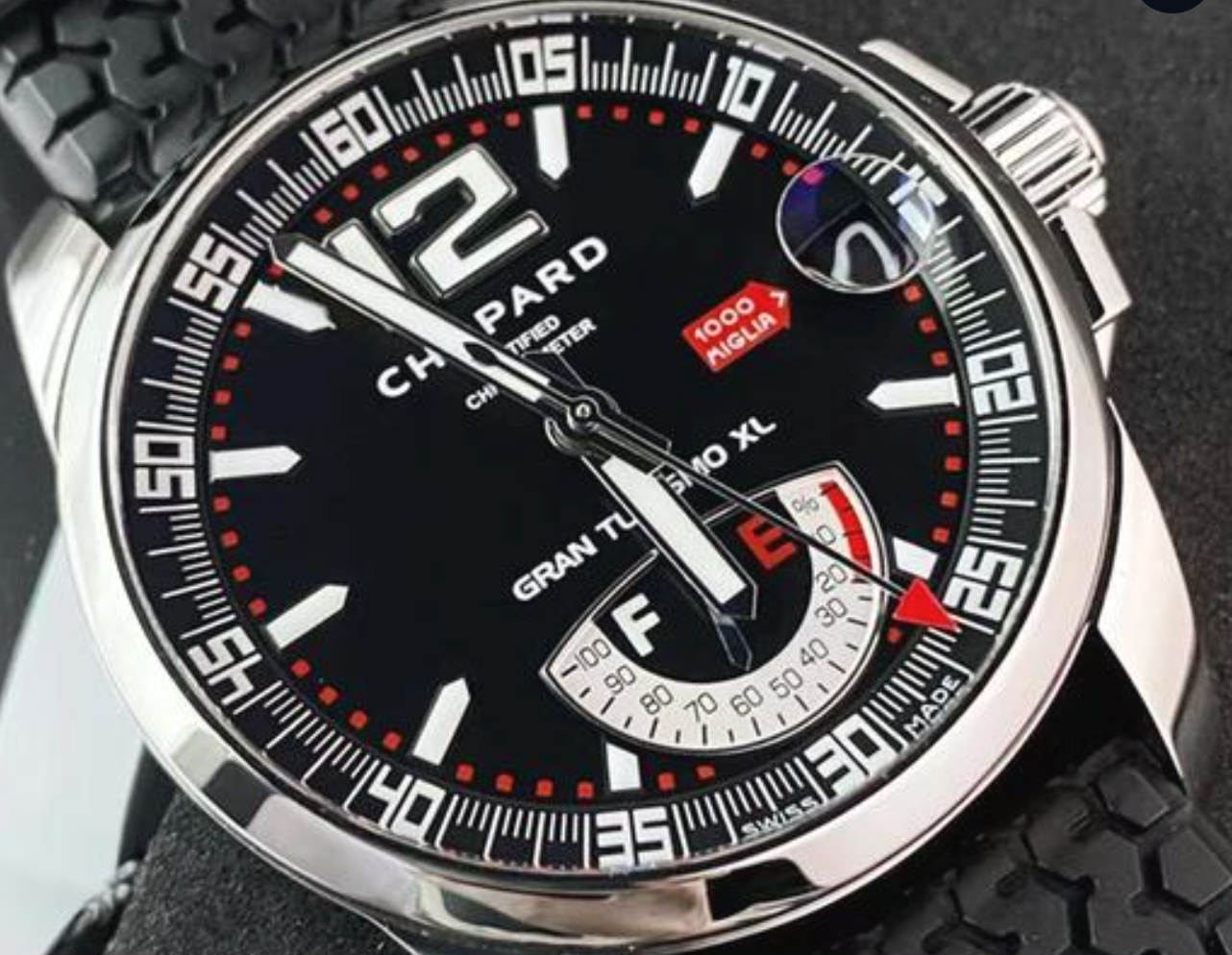 Chopard Mille Miglia GTXL Black Dial on Rubber Ref. 16/8457-3001 Papers 2007