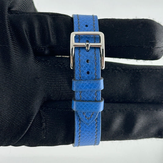 Hermes Kelly Silver Dial on Leather Ref KE1.201.170