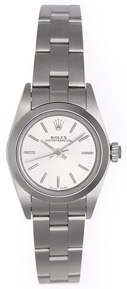 Rolex Oyster Perpetual Silver Dial on Oyster Ref. 67180 Papers 1996