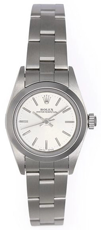 Rolex Oyster Perpetual Silver Dial on Oyster Ref 67180 with Papers 1996
