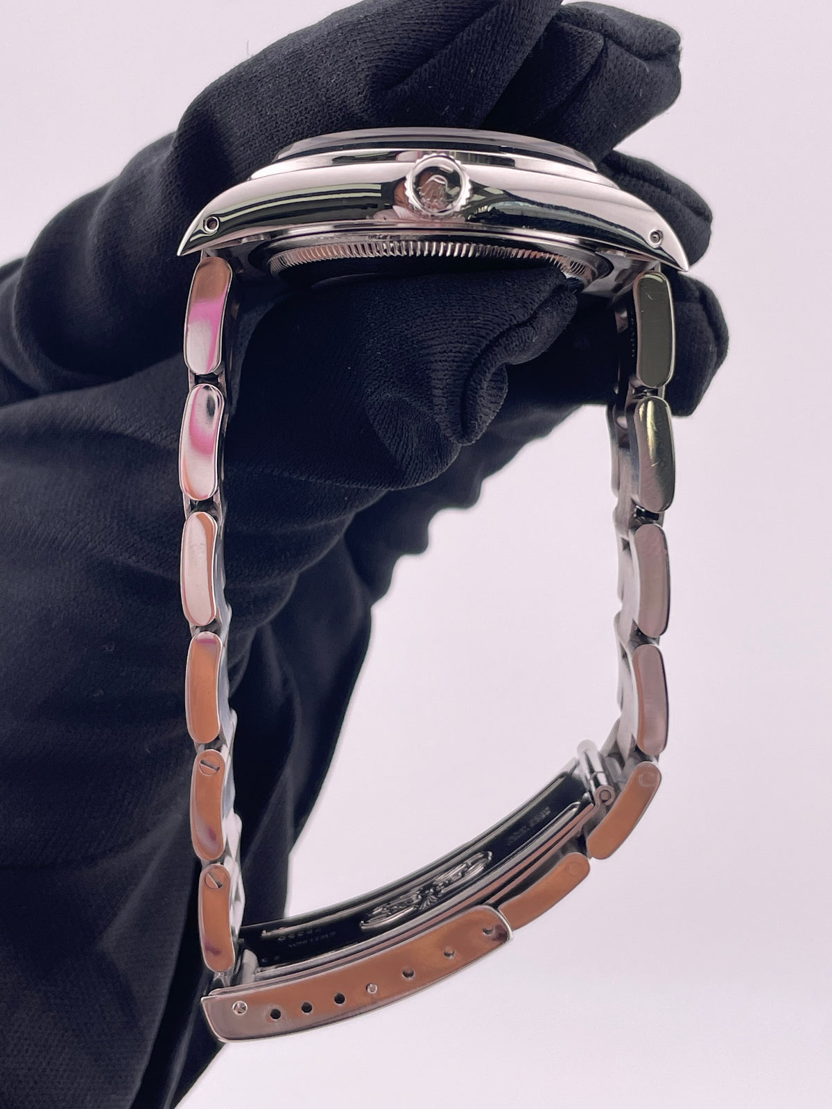 Rolex Air-King Silver Stick Dial on Oyster Bracelet Ref. 14000 1990 — view 6
