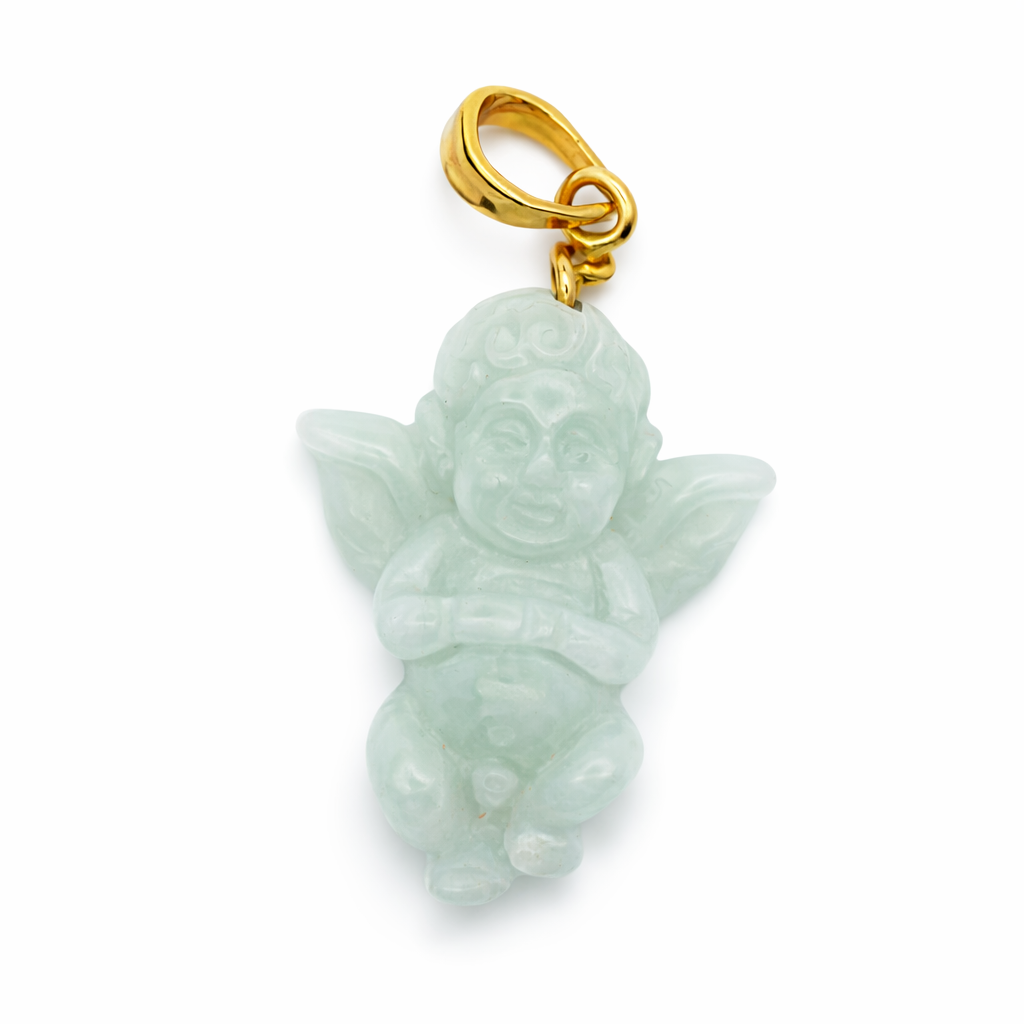 Jade Baby Angel - Fine Jewelry | Bust Down & Co
