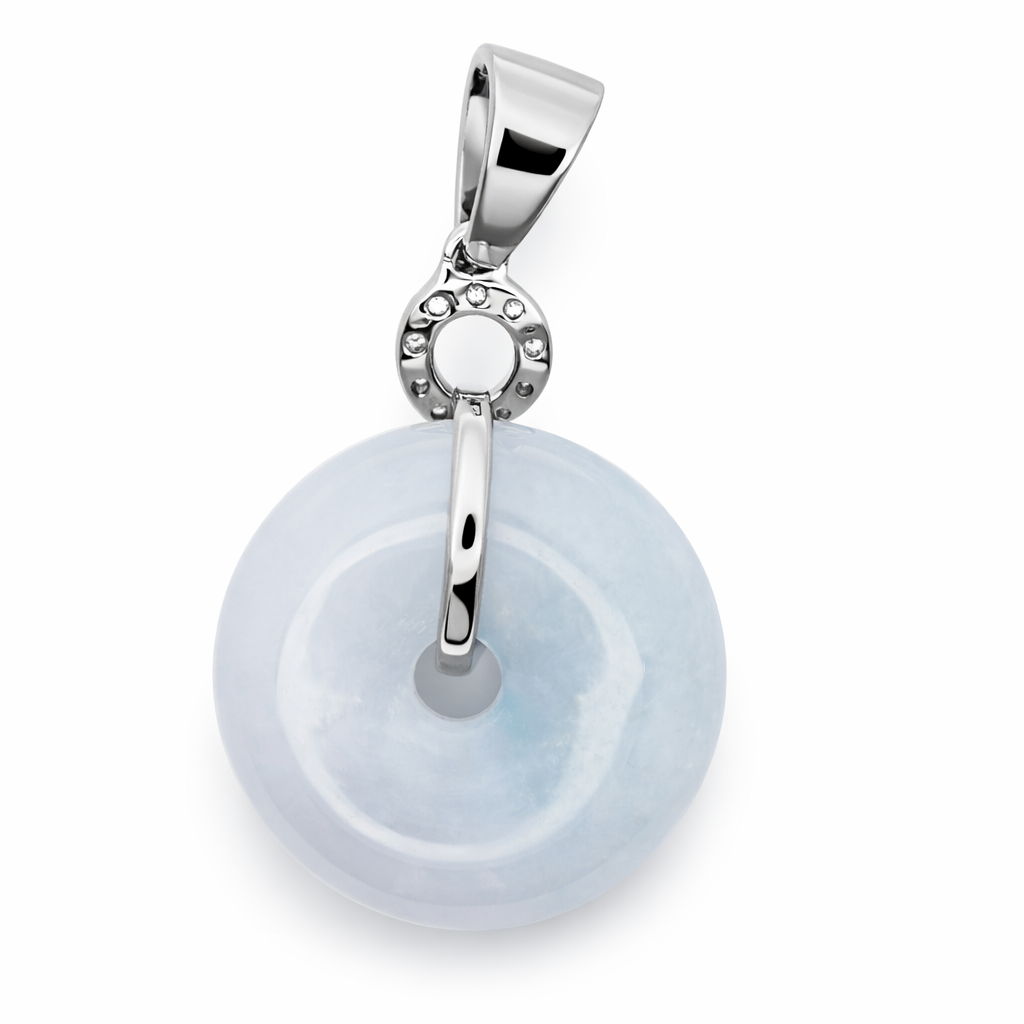 18k White Gold Diamond Swirl Pendant - Fine Jewelry | Bust Down & Co