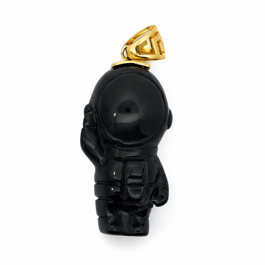 Astronaut Jade With 14K Motif Bail
