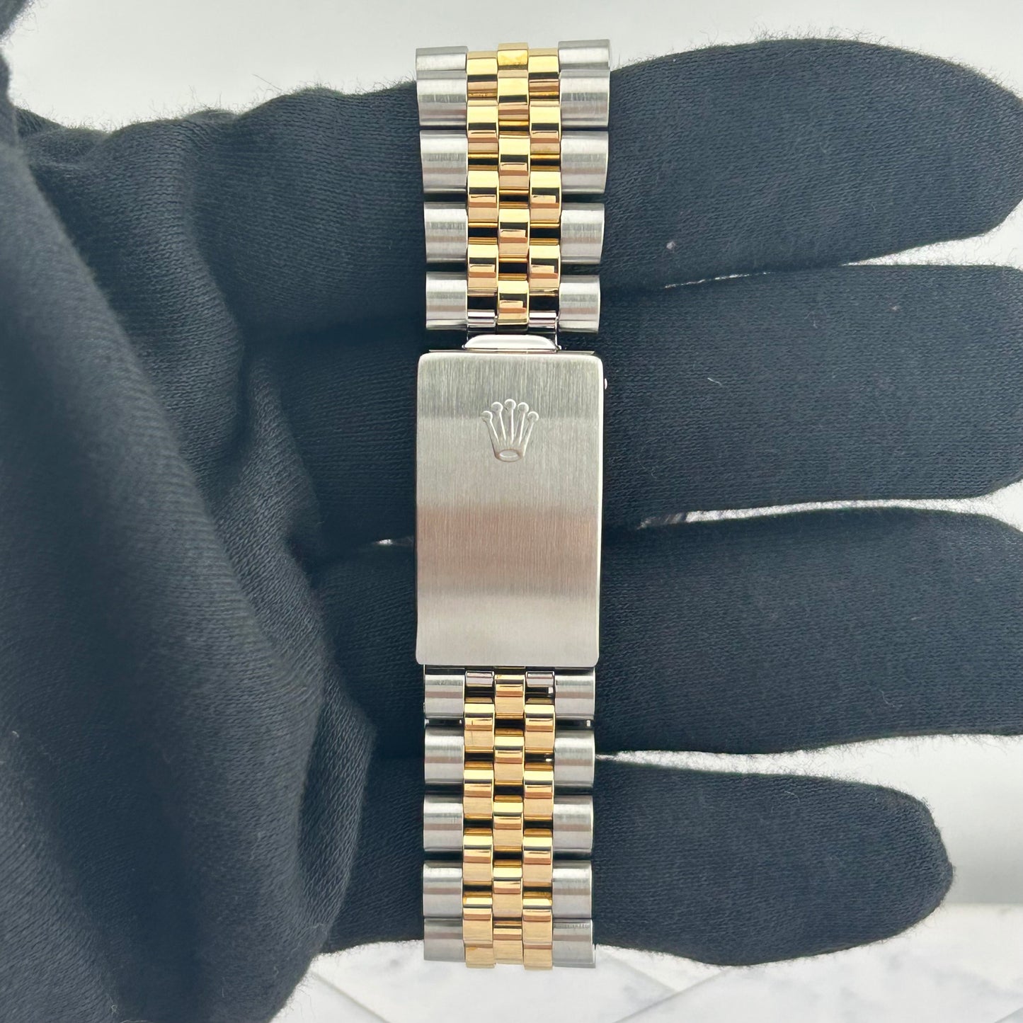 Rolex Datejust Champagne Stick Dial on D Link Jubilee Ref. 16013 1988 — view 4