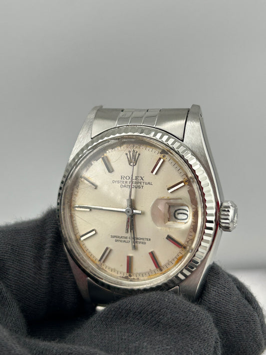 Rolex Datejust Silver Stick Dial on Jubilee Ref. 1601 — view 2
