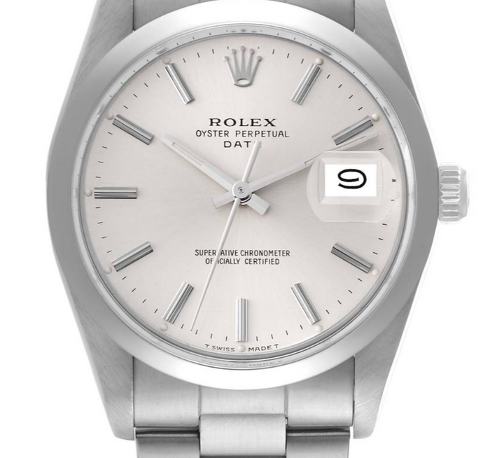 Rolex Oyster Perpetual Silver Stick / Has Spots Dial on Oyster Bracelet Ref. 15000 1969