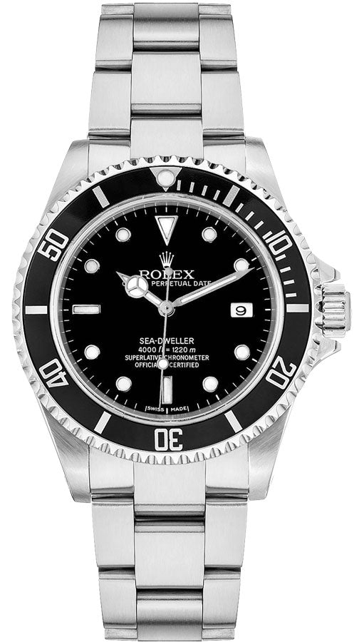 Rolex Sea-Dweller Black Dial on Oyster Ref. 16600 Papers 2000