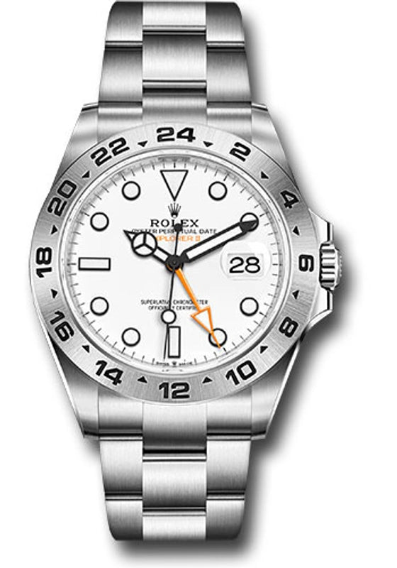 Rolex Explorer II White Dial on Oyster Ref 226570 with New Style Card Green 2025