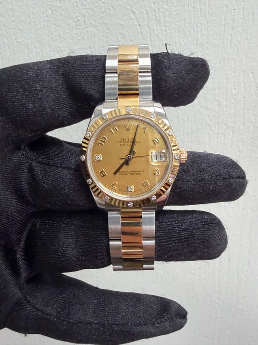Rolex Datejust Gold Mop Dial on Oyster Ref 178313