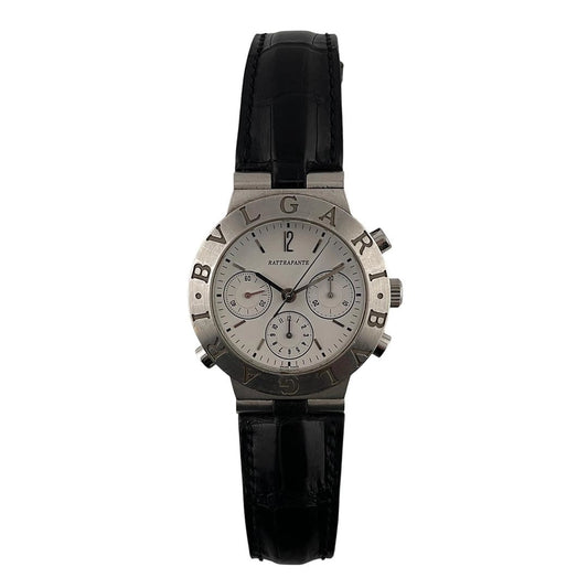 BVLGARI Rattrapante Factory Dial on Leather Ref CH40PL