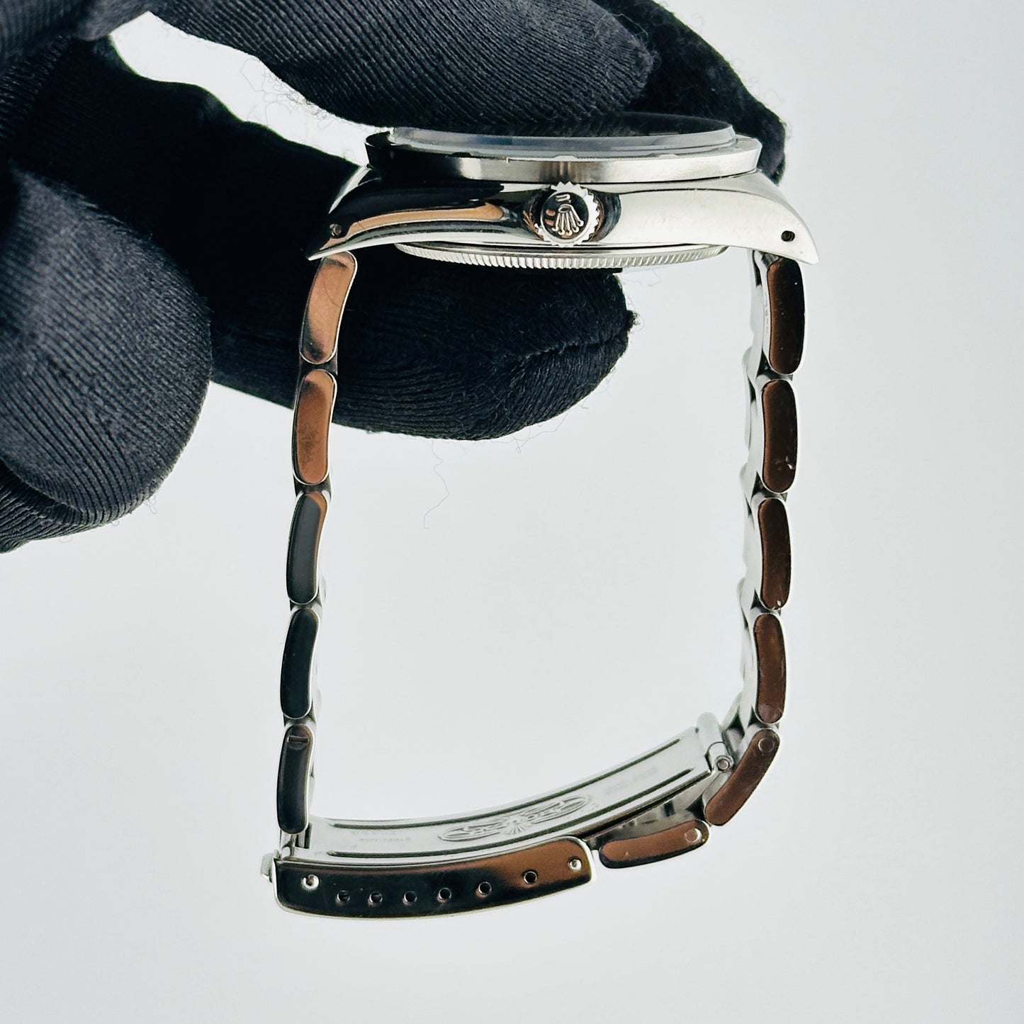 Rolex Air-King Silver Stick Dial on Oyster Bracelet Ref. 14010 1991 — view 6
