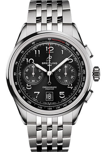 Breitling Premier B01 Chronograph Black Dial on Bracelet Ref. AB0145221B1A1 Card