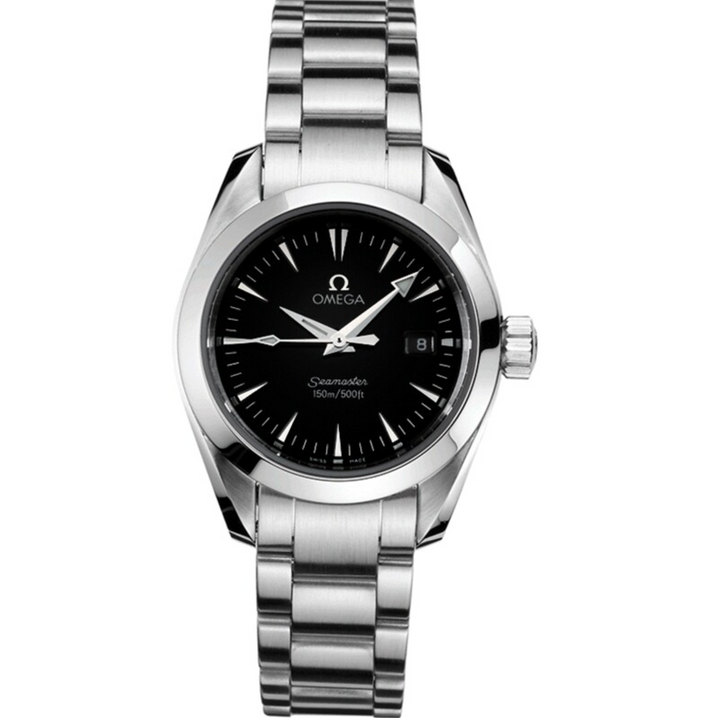 Omega Seamaster Date Black Dial on Stainless Steel Bracelet Ref. 2577.50.00
