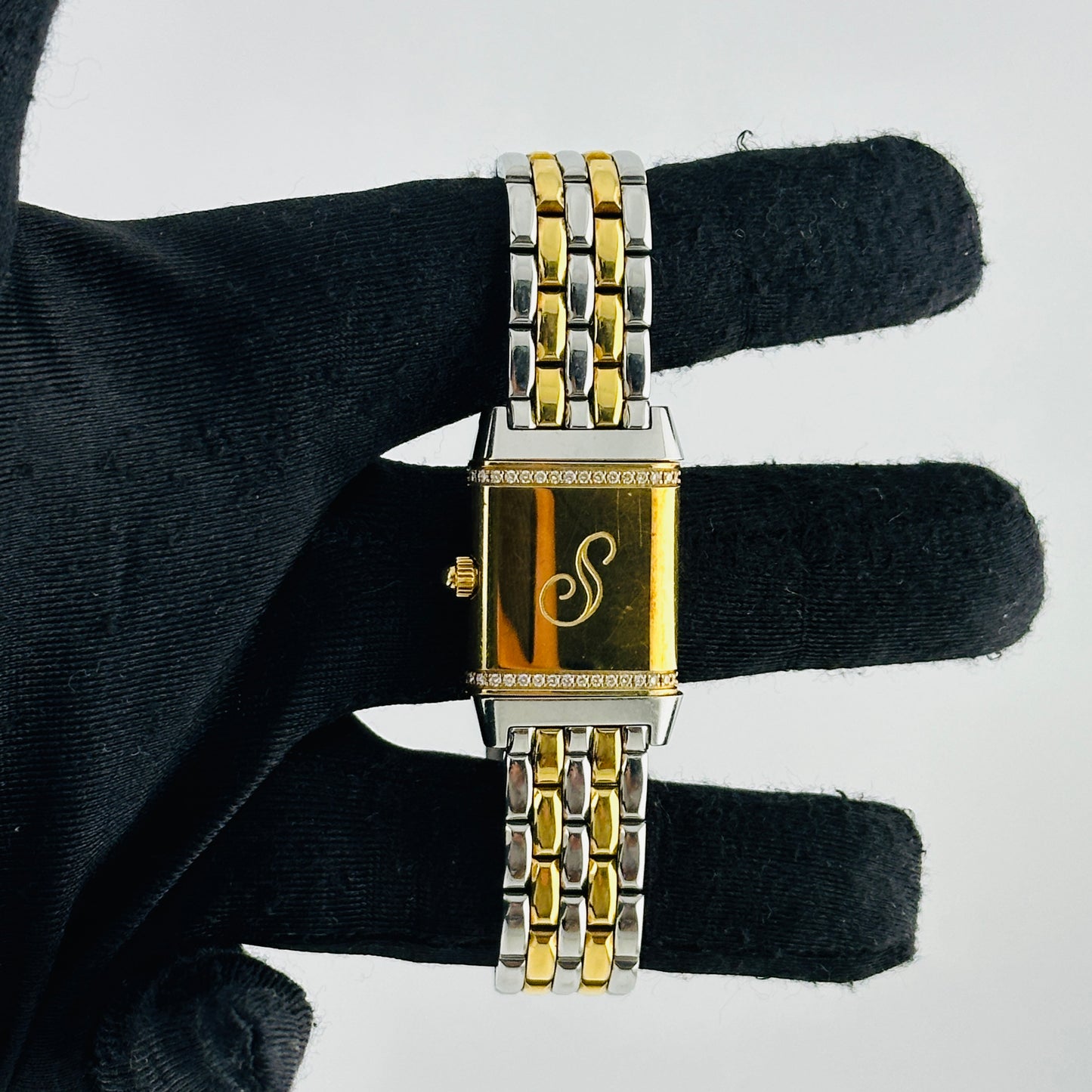 Jaeger Le Coultre Reverso Florale Silver Arabic Dial on 2 Tone Ref. 265.5.08/Q2655120 — view 4