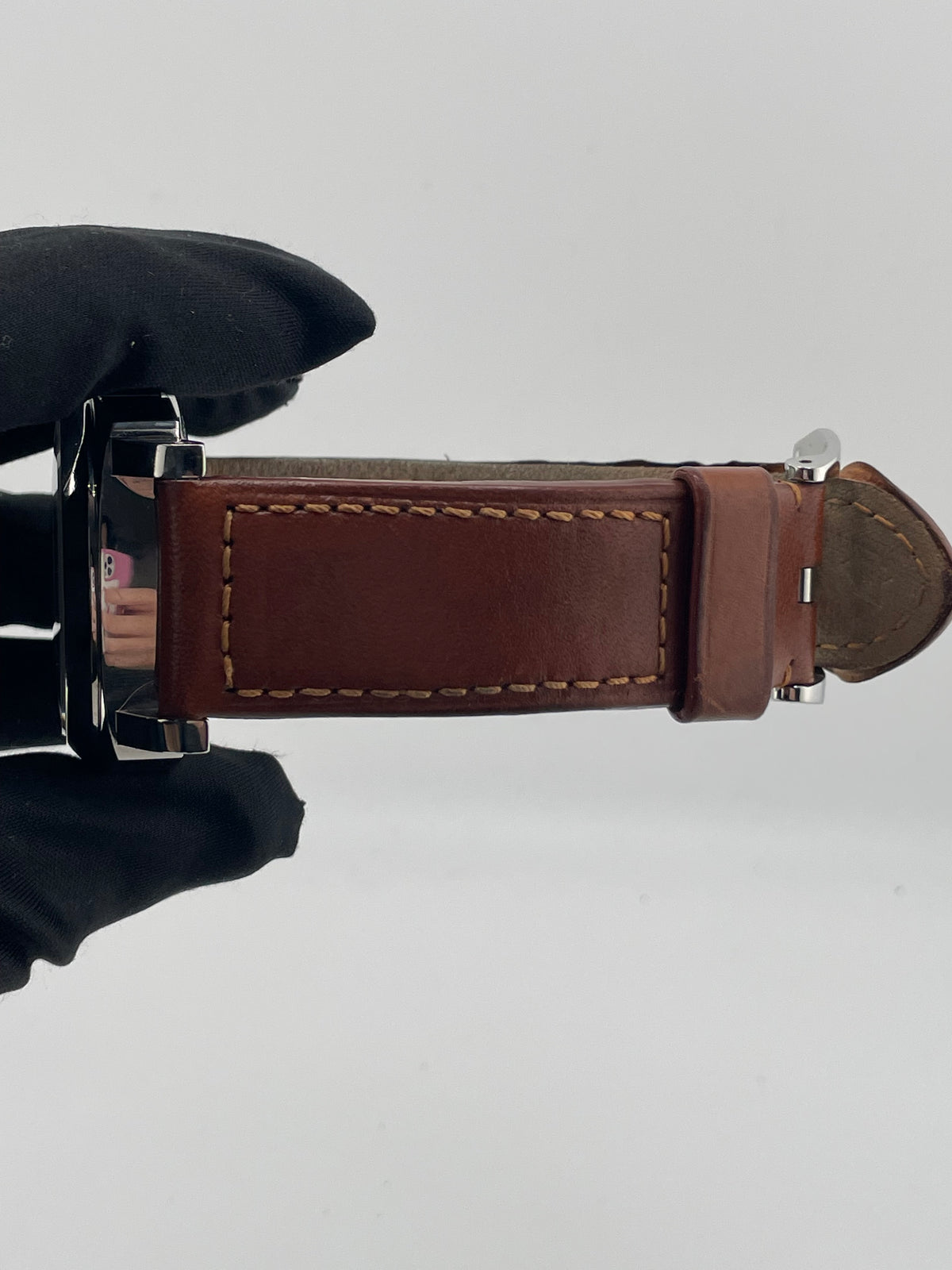Panerai Luminor Marina Black Dial on Brown Leather Strap Ref. PAM00111 — view 5