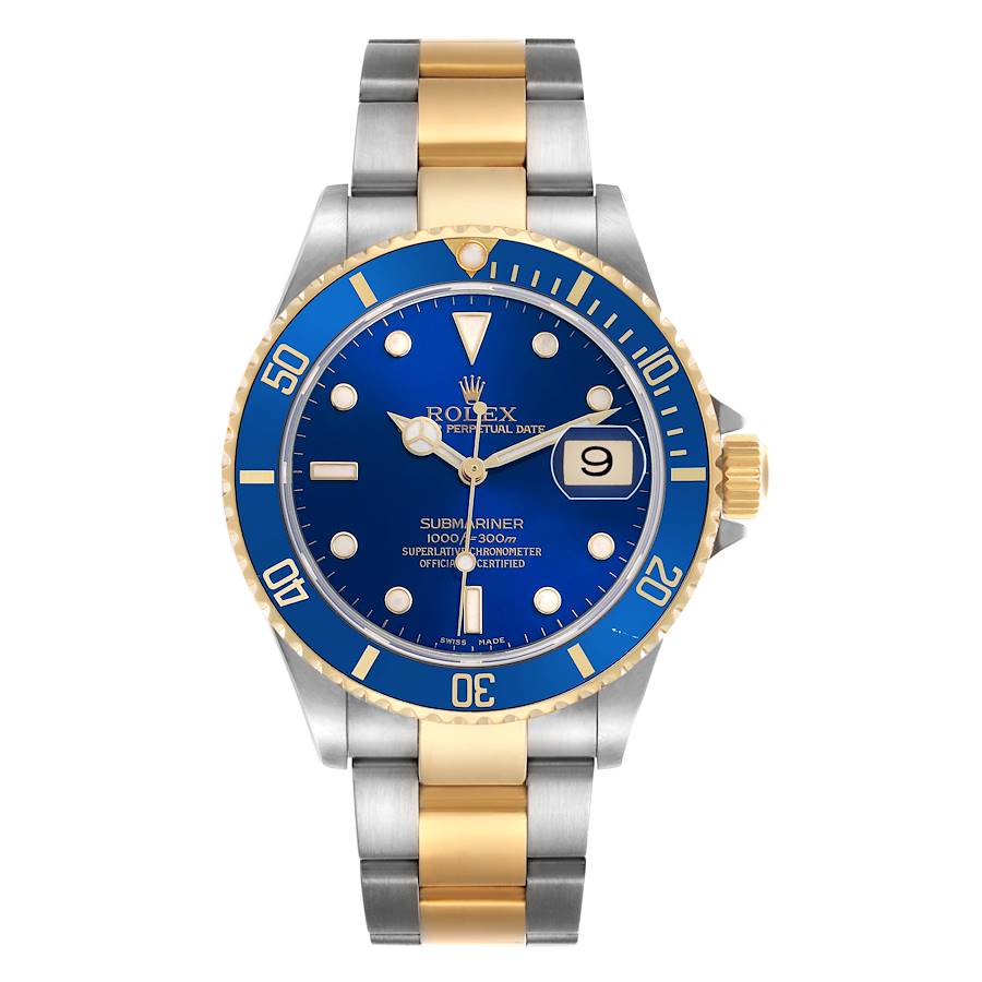 Rolex Submariner Blue Dial on Oyster Bracelet Ref. 16613 2006